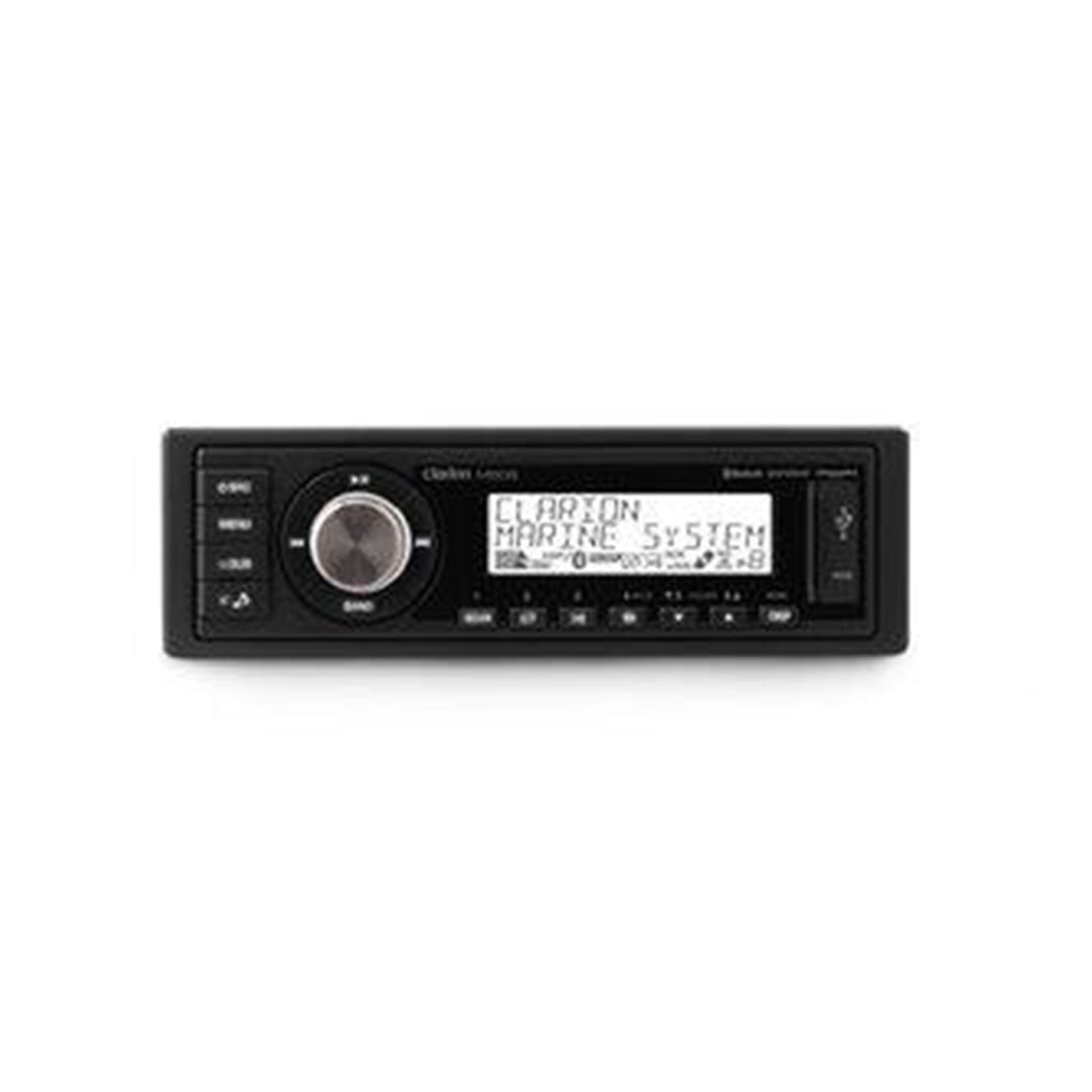 Clarion M508 Single DIN Digital Media Receiver with Built-in Bluetooth - Car Audio System for Hands-Free Calling & Music Streaming