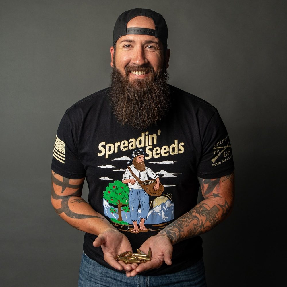 Spreadin' Seeds Graphic T-Shirt - Black Cotton Tee for Men & Women - Perfect for Casual Wear, Concerts, and Outdoor Activities