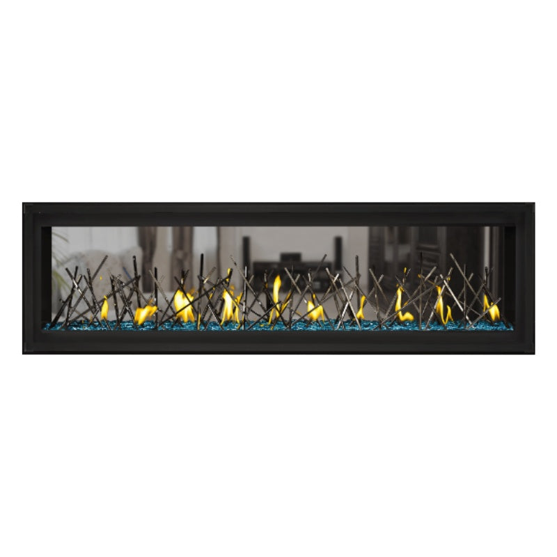 Napoleon Luxuria 74 See-Through Linear Direct Vent Gas Fireplace - LVX74N2X | Modern Indoor Heating Solution for Living Rooms & Bedrooms