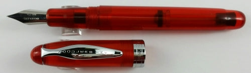 Noodler's Ahab Burmese Ruby Flex Fountain Pen - Flexible Nib for Calligraphy & Artistic Writing - Perfect for Hand Lettering, Sketching & Signature Styles