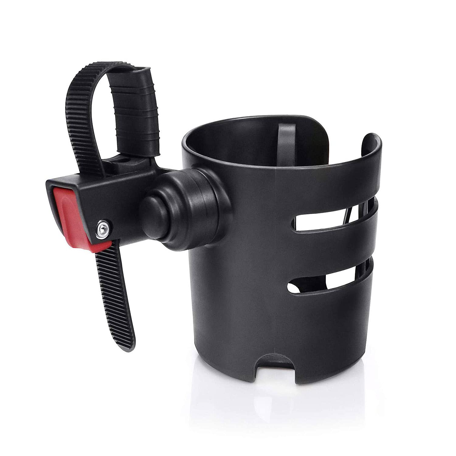 Universal Stroller Cup Holder - Adjustable Pram Drink Holder for Coffee, Bottles & Snacks - Perfect for Baby Strollers, Shopping Carts & Wheelchairs - Durable Stroller Accessories for Parents On-The-Go