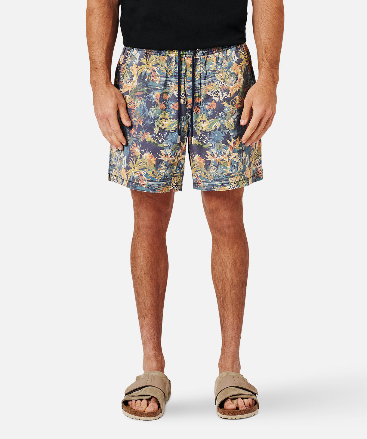 Premium Men's Swim Shorts - Jardim Relais Quick-Dry Swim Trunks with UPF 50+ Sun Protection, Comfortable Beach & Pool Swimwear for Vacation, Surfing, and Water Sports (Charcoal)