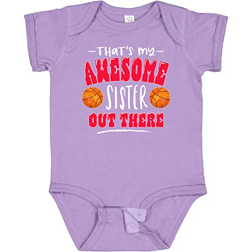 Inktastic Awesome Sister Basketball Baby Bodysuit - Perfect for Game Day
