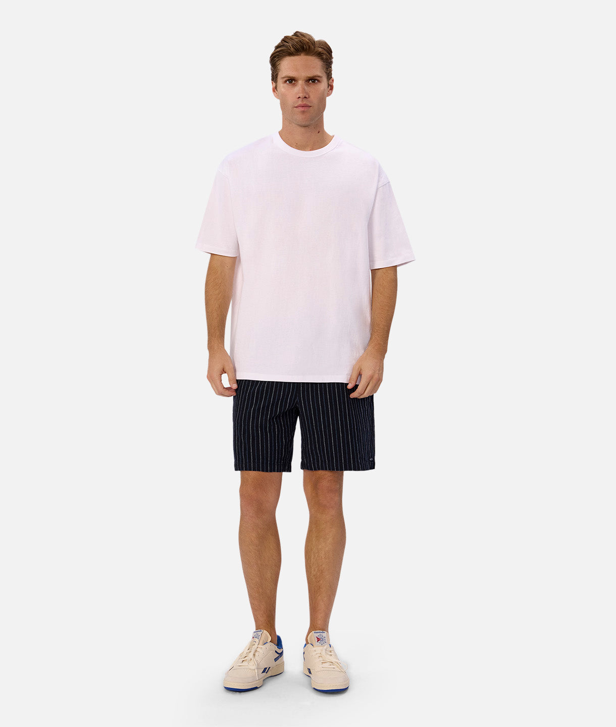 Bella Vista Women's Navy Blue Shorts - Comfortable Casual Wear for Summer, Beach, and Outdoor Activities