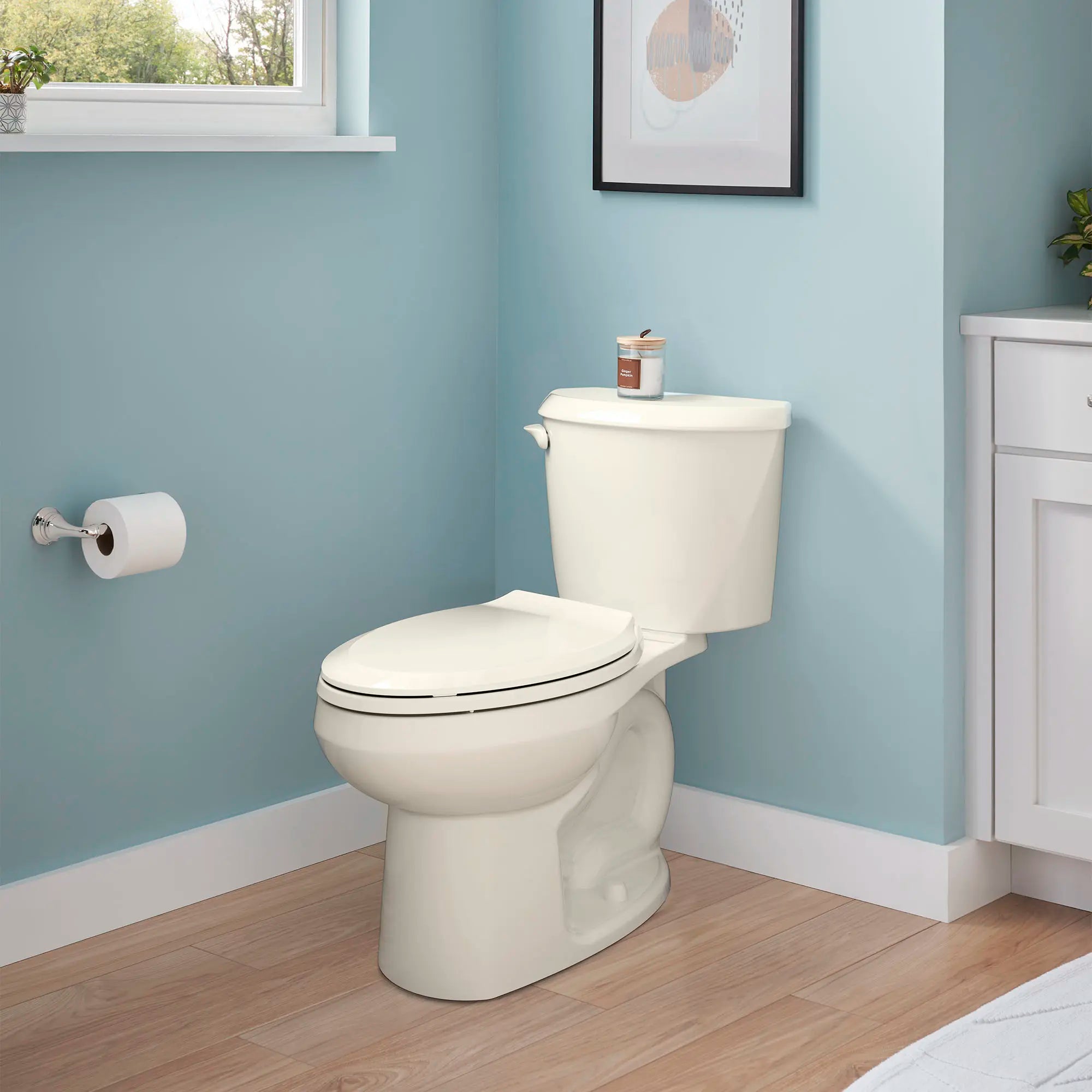 Colony® Two-Piece 1.28 GPF/4.8 LPF Standard Height Elongated Toilet Bowl - Water Efficient Flushing for Bathroom & Powder Room Installation