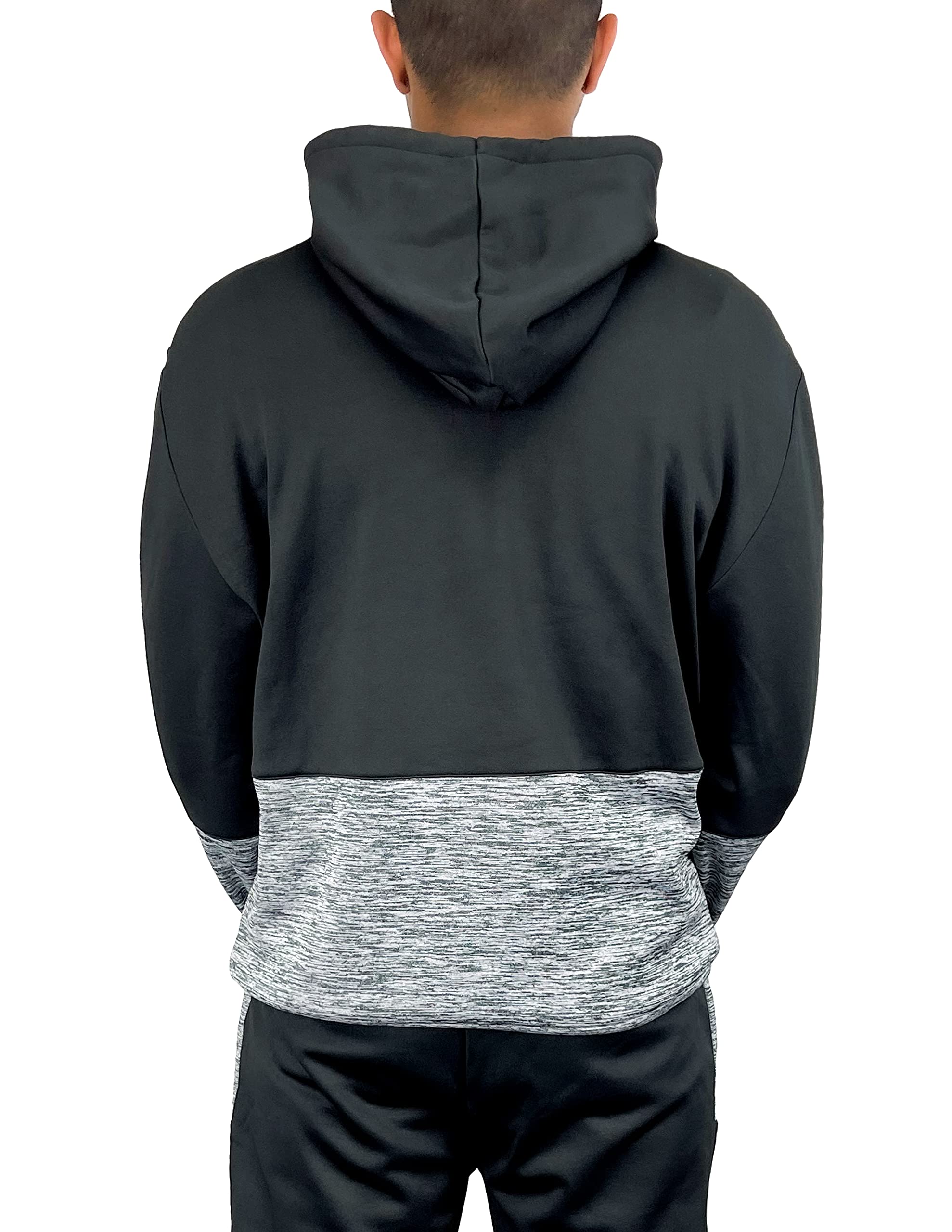 Icon Sports Men's Juventus Tracksuit 2-Piece Set - Hooded Pullover Sweater & Jogger Pants | Official Football Fan Apparel for Training, Lounge & Match Day Support