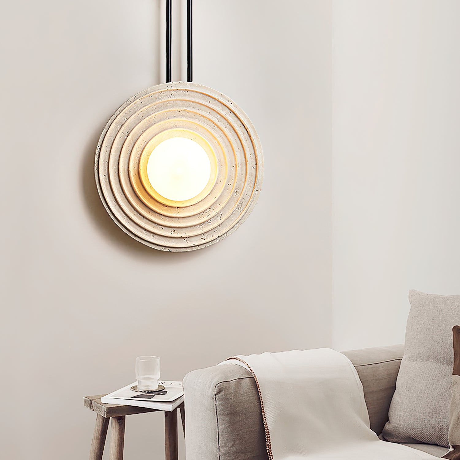 Modern Growth Ring Wall Lamp - Sleek LED Sconce Lighting for Bedroom, Living Room & Hallway Decor