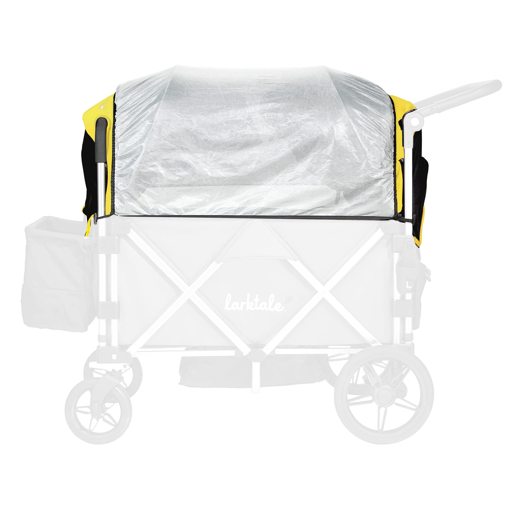 Larktale Sun Canopy Set for Baby Stroller & Wagon - UV Protection Shade Cover, Clovelly Yellow | Perfect for Outdoor Walks, Park Visits & Beach Trips