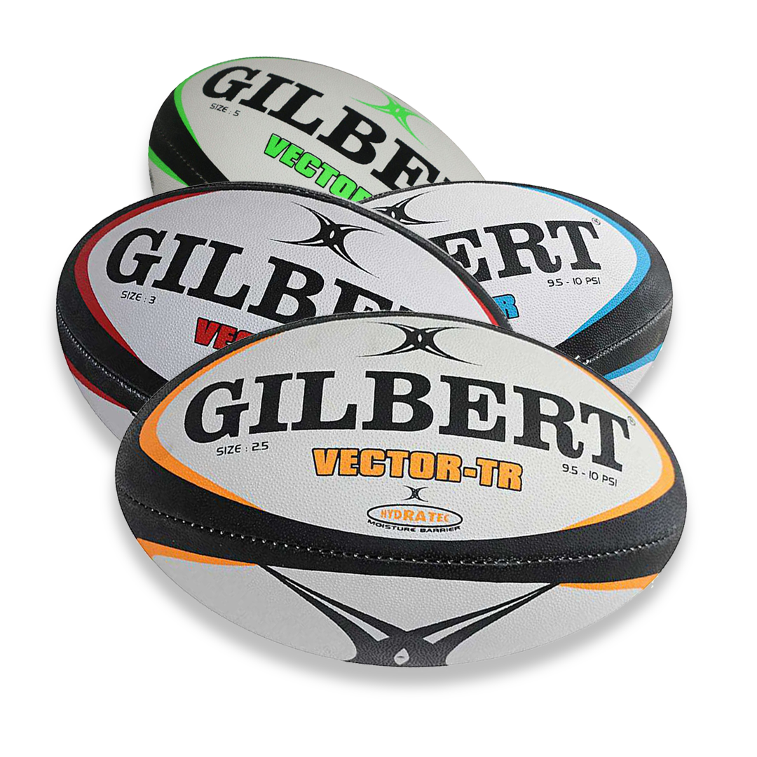 Gilbert Vector TR Trainer Rugby Ball - Official Size 5 Rugby Training Ball for Practice & Match Play - Durable Grip for All Weather Conditions - Perfect for Rugby Training, Coaching, and Youth Leagues