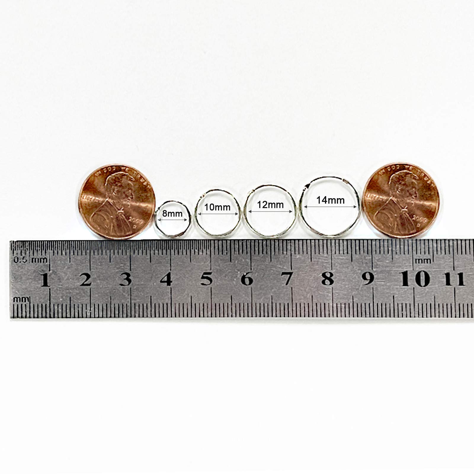 EPIRORA 925 Sterling Silver Hoop Earrings Set - 3 Pairs Small Cartilage Hoops for Women & Men | Hypoallergenic Tragus, Nose & Lip Rings | Perfect for Everyday Wear, Gifts & Piercing Jewelry