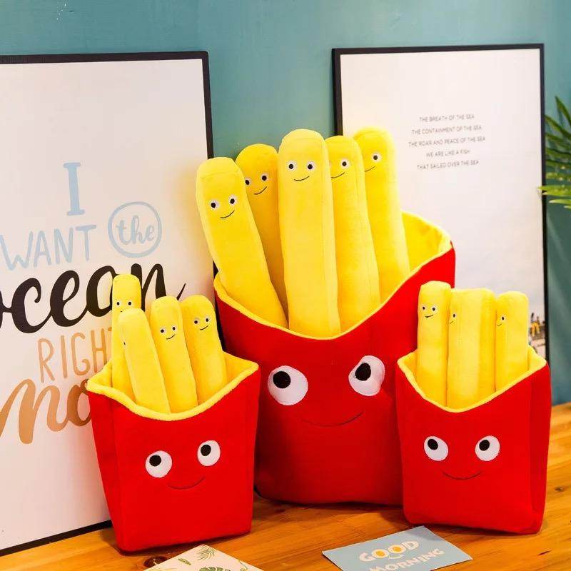Burger and French Fries Plush Toy - Cute Fast Food Stuffed Animals for Kids, Gift, and Home Decor | Perfect for Playtime, Birthday Gifts & Themed Room Decor