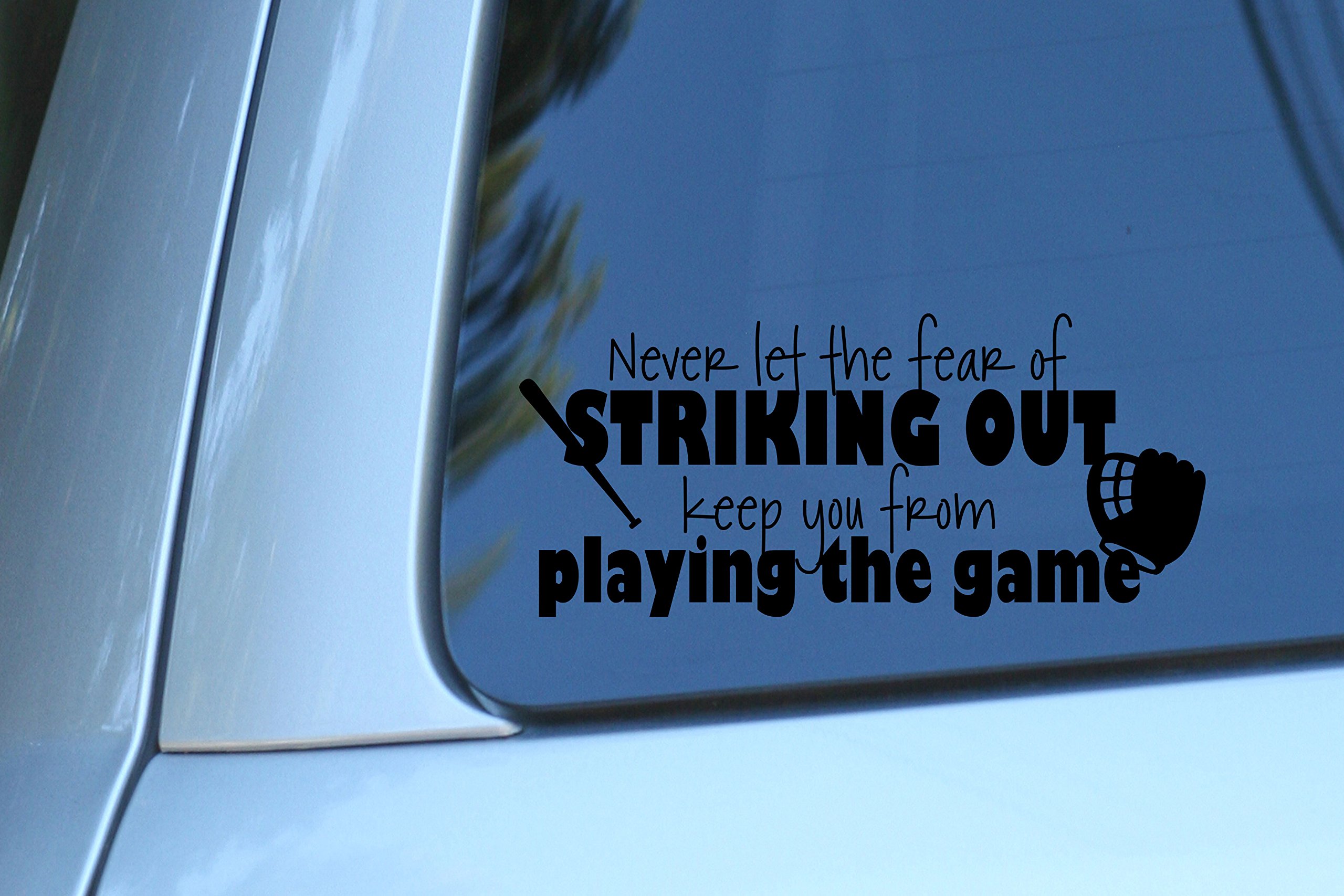 Vinyl Decal Sticker for Laptop, Computer, Wall, Car, MacBook - Motivational Quote Design - Perfect for Sports Fans, Office Decor & Personalization