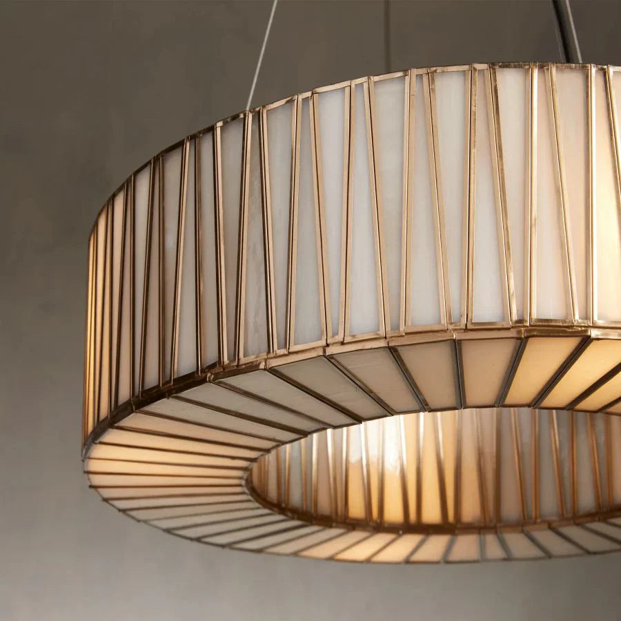 Bonita Round Chandelier - Elegant Crystal Ceiling Light Fixture for Dining Room, Bedroom & Living Room Decor