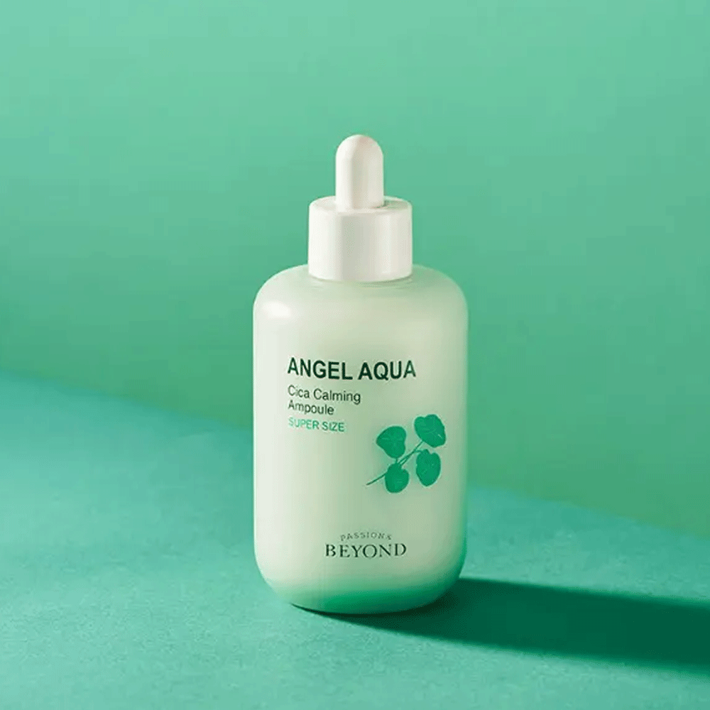 BEYOND Angel Aqua Cica Calming Ampoule 100ml - Soothing Facial Serum for Sensitive Skin, Redness Relief & Hydration - Perfect for Daily Skincare Routine & Post-Treatment Care