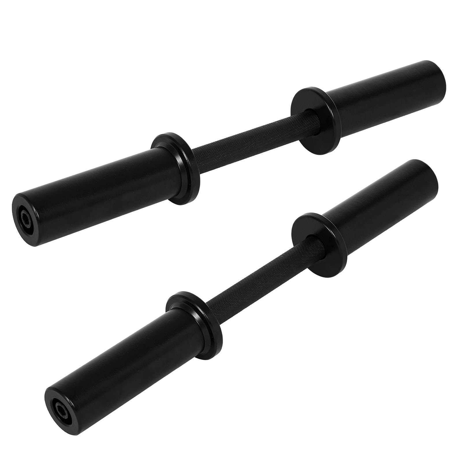 20-Inch Solid Steel Dumbbell Handle Set (2-Pack) with Locking Collars - Weight Lifting Bars for Strength Training, Home Gym & CrossFit Workouts - Perfect for Men & Women Fitness Enthusiasts