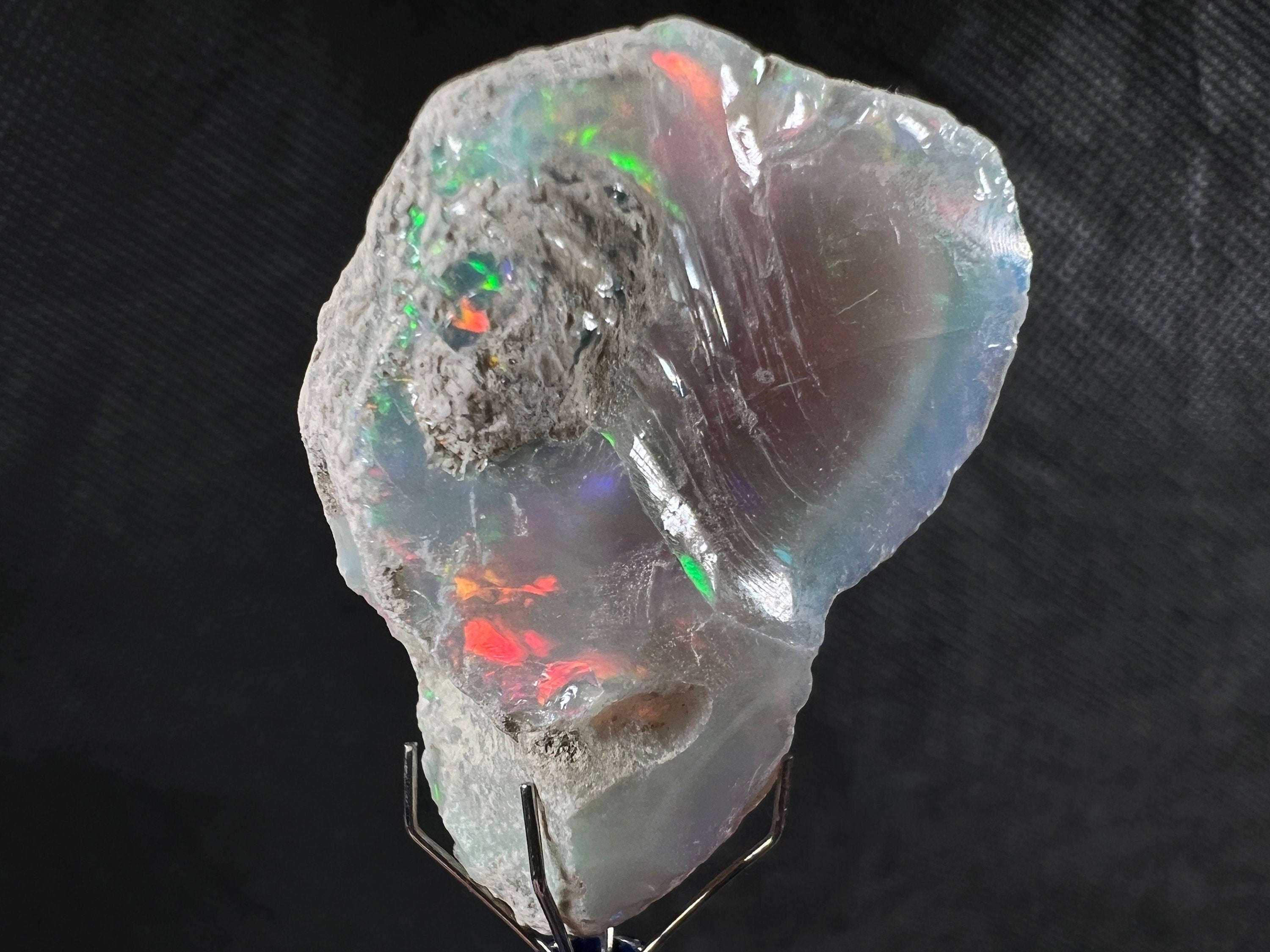 Premium 4A+ Welo Opal Raw Crystal - Certified Cutting Grade Opal for Jewelry Making (50626) - Ideal for Rings, Pendants & Handcrafted Gemstone Creations