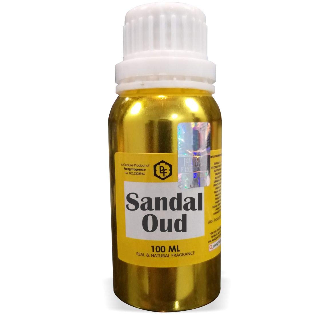 Premium Sandal Oud Attar Perfume Oil for Men - 100ml Alcohol-Free Fragrance | Long-Lasting Scent | Perfect for Special Occasions, Weddings & Evening Wear
