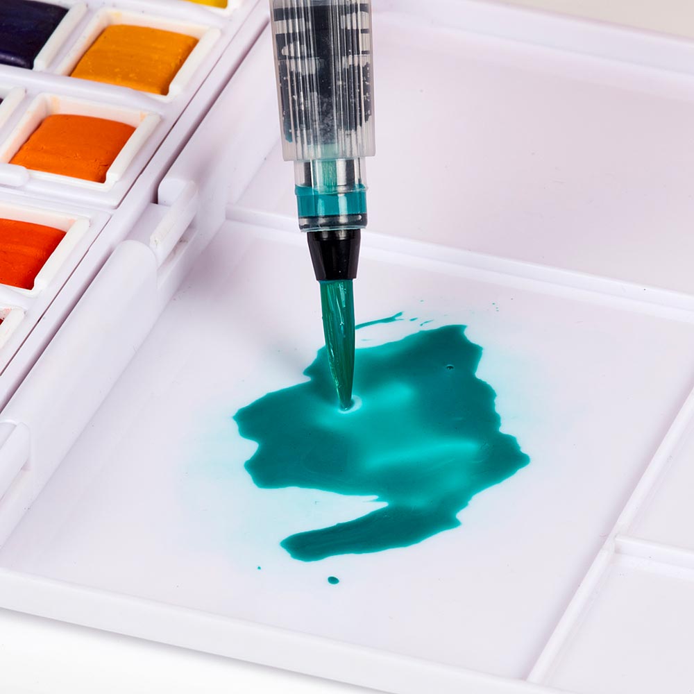Derwent Watercolour Paint Pan Set of 24 - Professional Artist Grade Watercolor Paints for Painting, Sketching & DIY Art Projects - Perfect for Beginners & Professionals