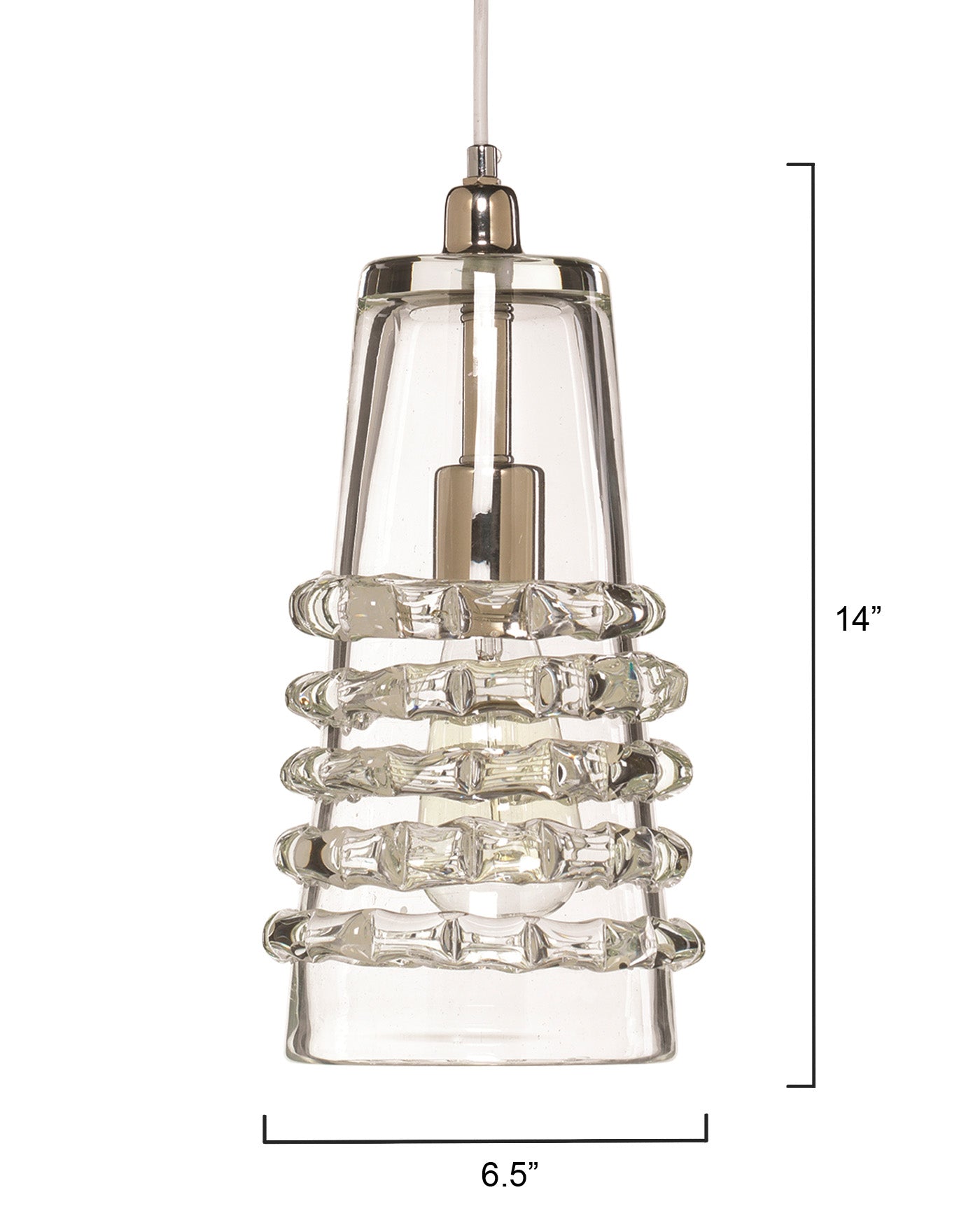Elegant Clear Ribbon Pendant Necklace - Long Chain for Women - Perfect for Weddings, Parties & Special Occasions