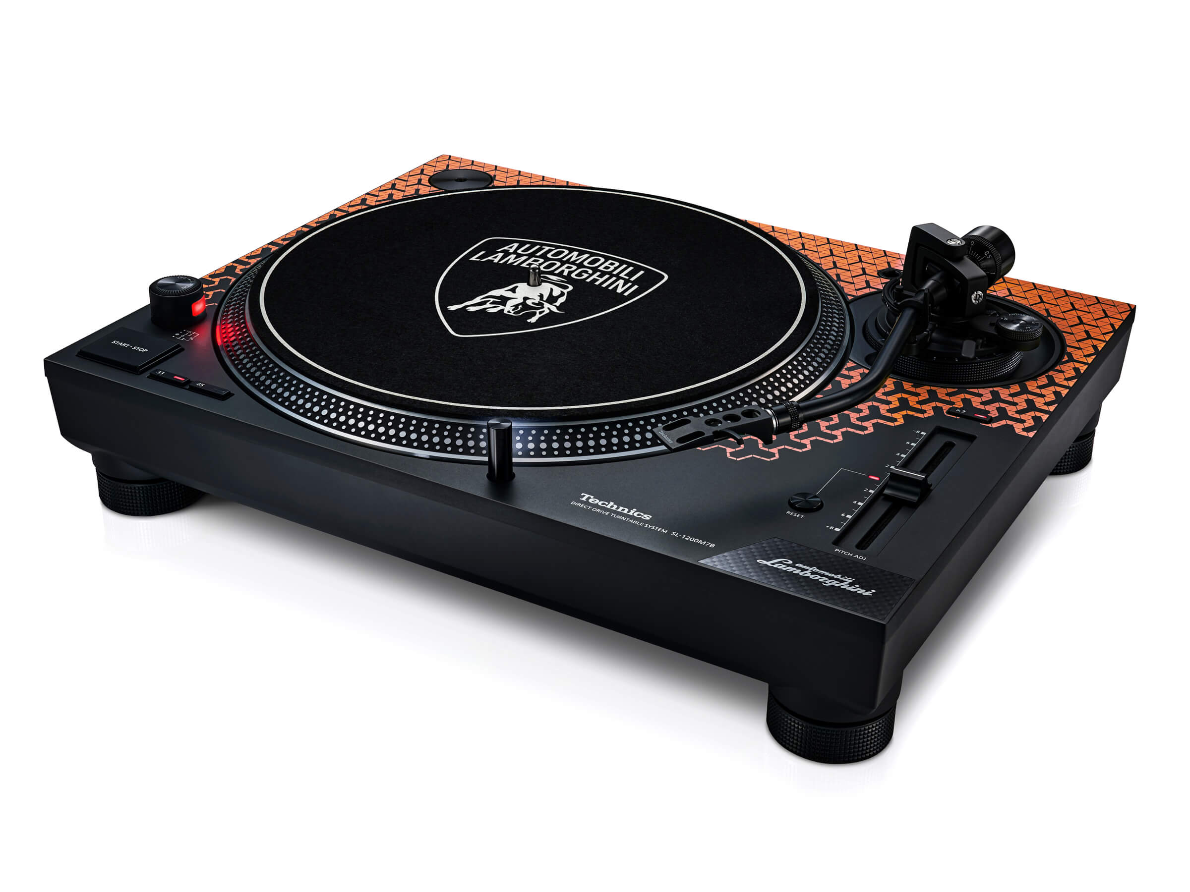 Technics SL-1200M7B Limited Edition Lamborghini Turntable - Professional DJ Vinyl Record Player with High-Torque Direct Drive - Perfect for Clubs, Home Studios & Audiophile Collections