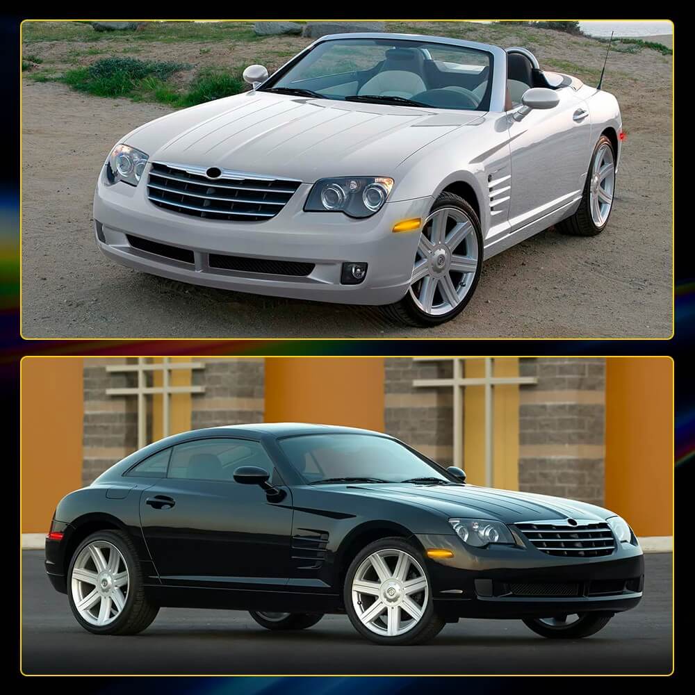 LED Side Marker Lights for 2004-2008 Chrysler Crossfire - Amber Front & Rear Turn Signal Lights - Perfect for Night Driving & Enhanced Vehicle Safety