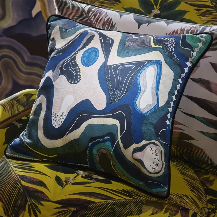 Christian Lacroix White Sands Sunset Decorative Throw Pillow Cover - Bohemian Home Decor for Living Room, Bedroom & Sofa