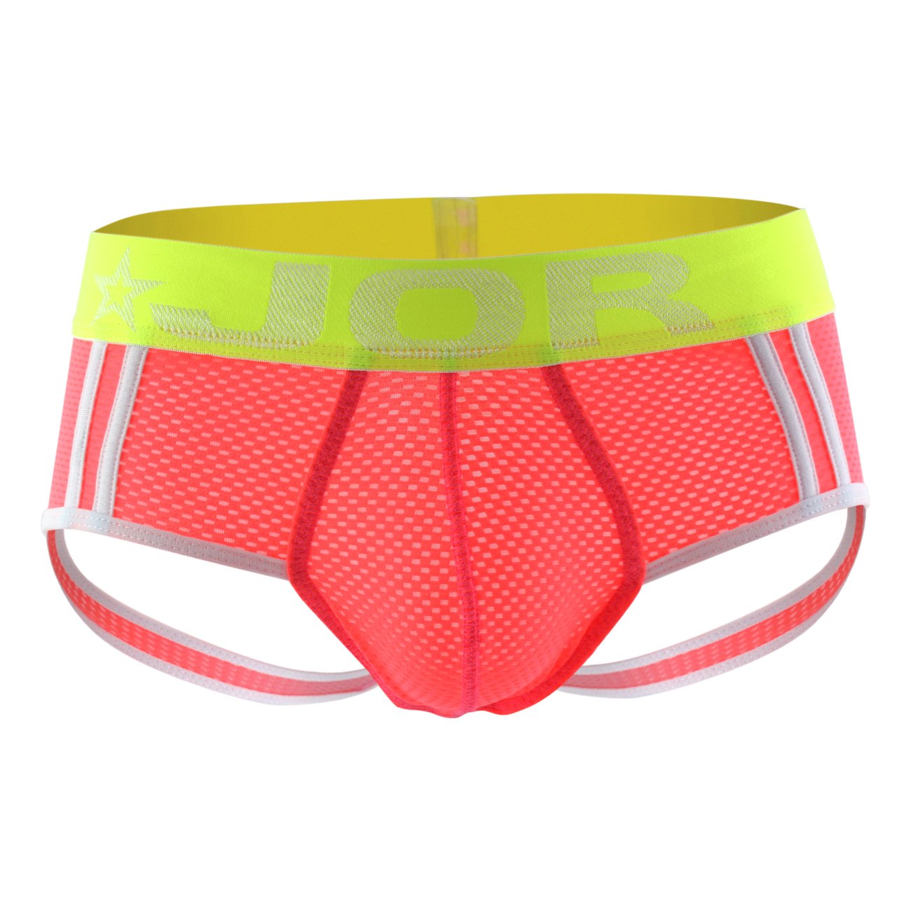 JOR 0124 Electro Brief-Jock - Colorful Candy Print Men's Underwear - Size L - Comfortable & Breathable for Sports, Gym & Daily Wear