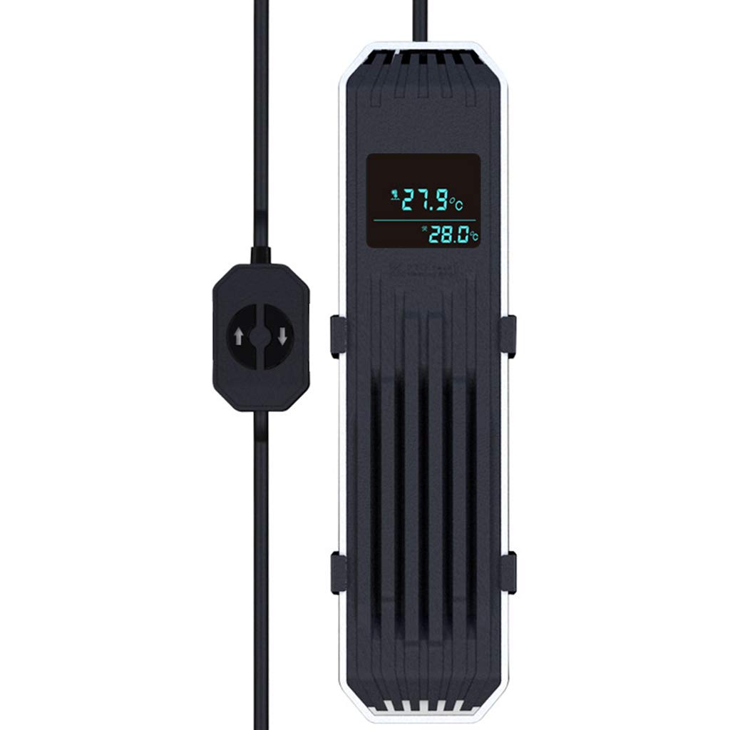 KKYG Mini Aquarium Heater with Digital Display - Submersible Fish Tank Heater with External Controller & Built-in Thermostat for Small Tanks 5-15 Gallon | Perfect for Betta Fish, Shrimp & Tropical Aquariums