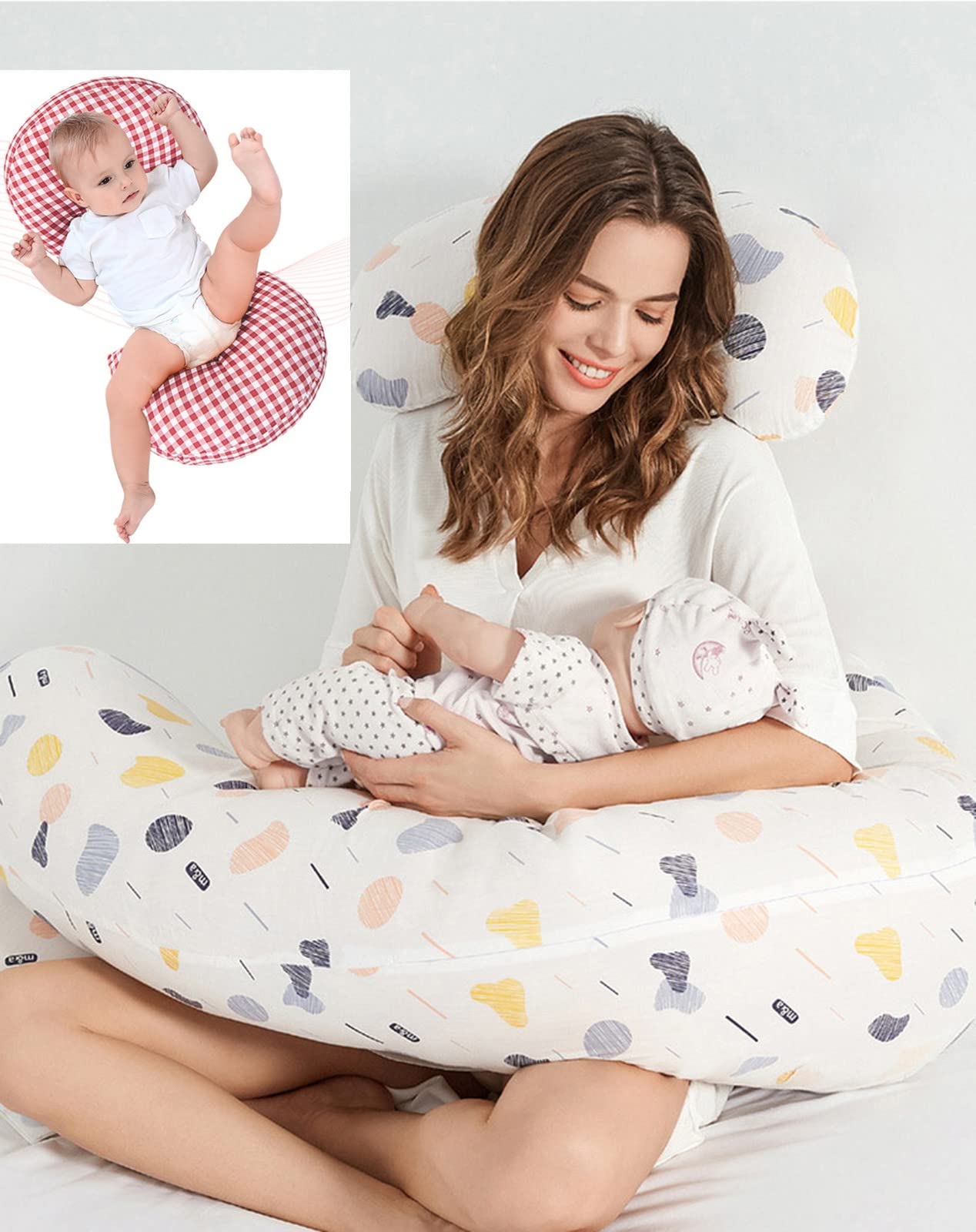 Best Adjustable Maternity Pillow for Side Sleepers - Ergonomic Pregnancy Body Pillow for Back Support & Comfort - Perfect Gift for First Time Moms - Ideal for Sleeping, Nursing & Relaxation During Pregnancy