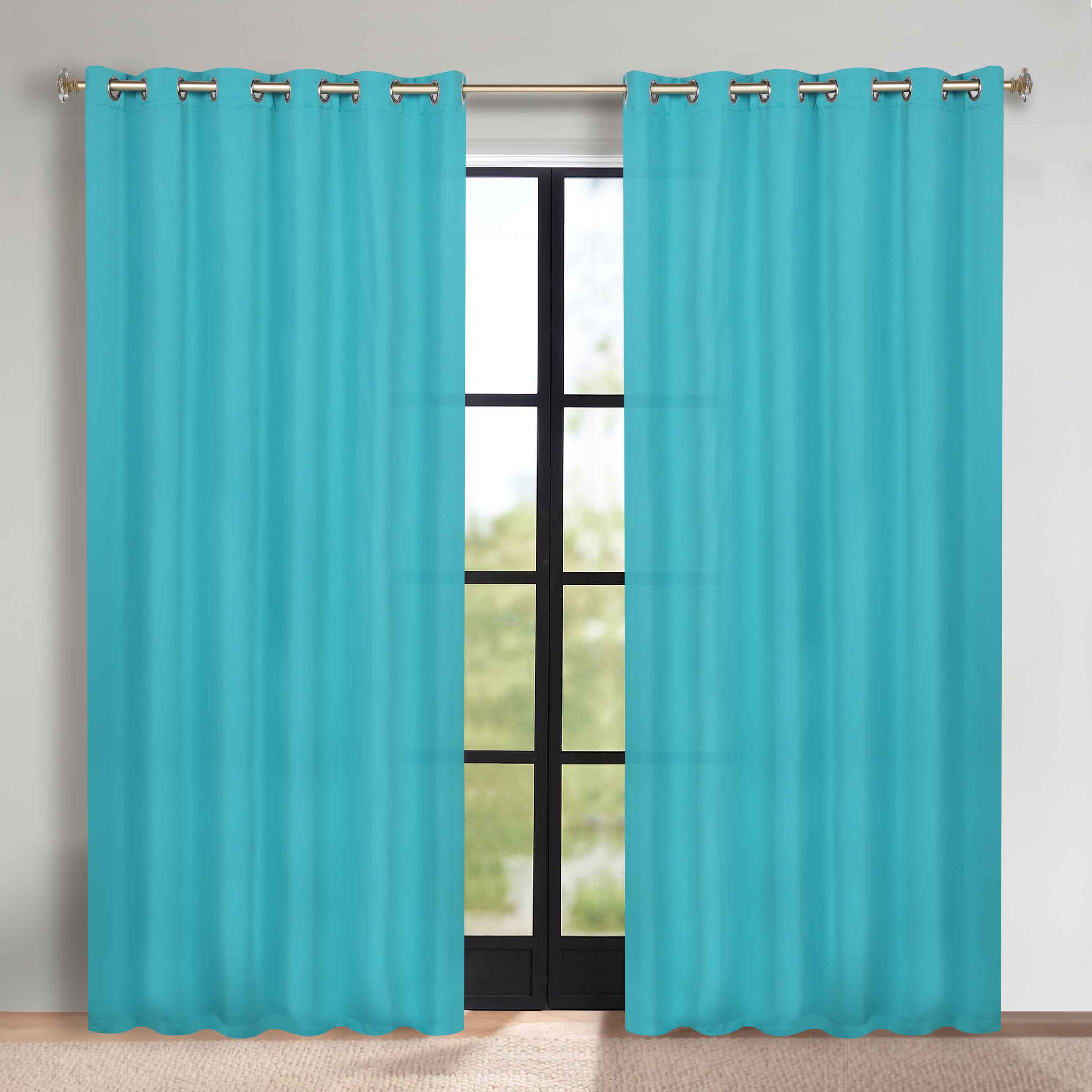 Machine Washable Blackout Curtains Set of 2 - Solid Color Room Darkening Window Treatments for Bedroom & Nursery - Blocks Light & Noise for Better Sleep