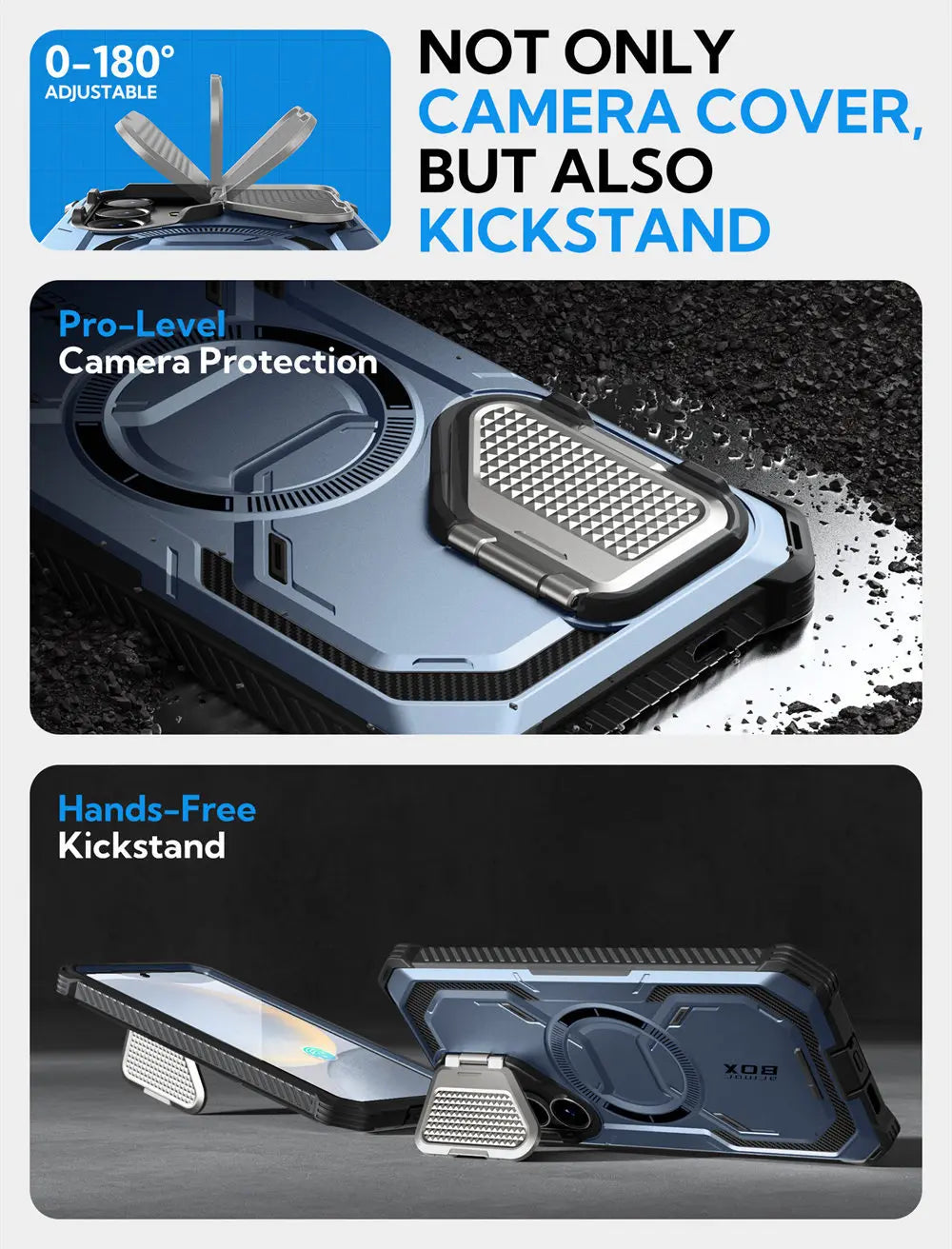 BLASON Armorbox Full Body Protective Case for Samsung Galaxy S25 - Shockproof & Drop Protection - Perfect for Outdoor, Travel & Daily Use