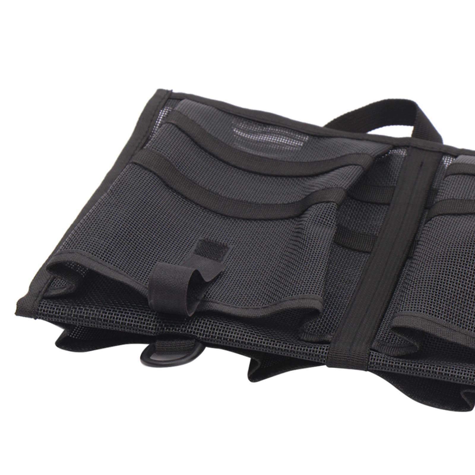 **Black Nylon Kayak Mesh Bag - Waterproof Gear Organizer for Paddling, Fishing & Outdoor Adventures**