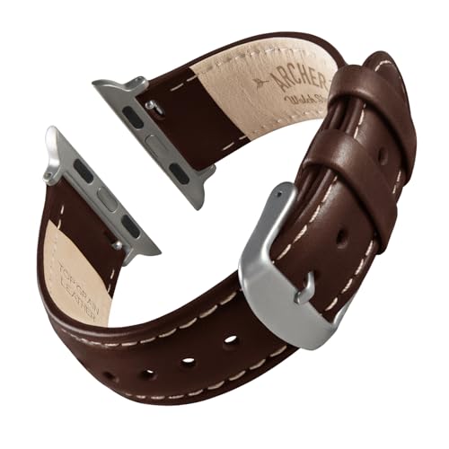 Dark Chestnut/Natural Thread, Matte Silver Hardware
