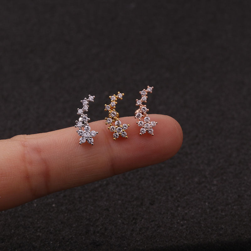 20G Cartilage Stud Earrings for Women - Minimalist Dainty Gold Earrings for Daily Wear | Perfect for Work, Date Night & Casual Outfits
