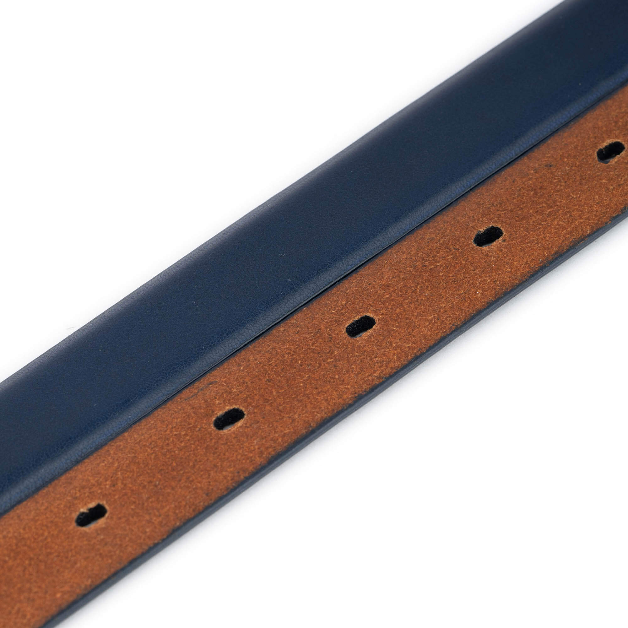 Dunhill Women's Navy Blue Thin Belt Strap - Premium Replacement Buckle for Dress Pants, Skirts & Formal Outfits | Adjustable Waistband Accessory for Office & Evening Wear