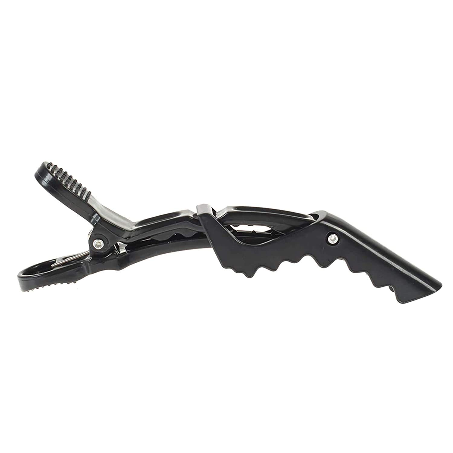 6Pcs Black Salon Hairdressing Clips - Professional Hair Styling Accessories for Cutting, Coloring & Blowouts - Perfect for Salons & Home Hair Care
