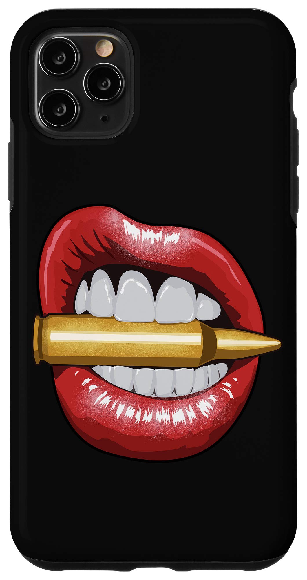 iPhone 11 Pro Max Case - Red Lips Design, Girly Protective Cover for Women | Perfect Gift for Her, Birthday, Valentine's Day | Slim Fit, Shockproof Phone Case for Daily Use & Fashion Accessory