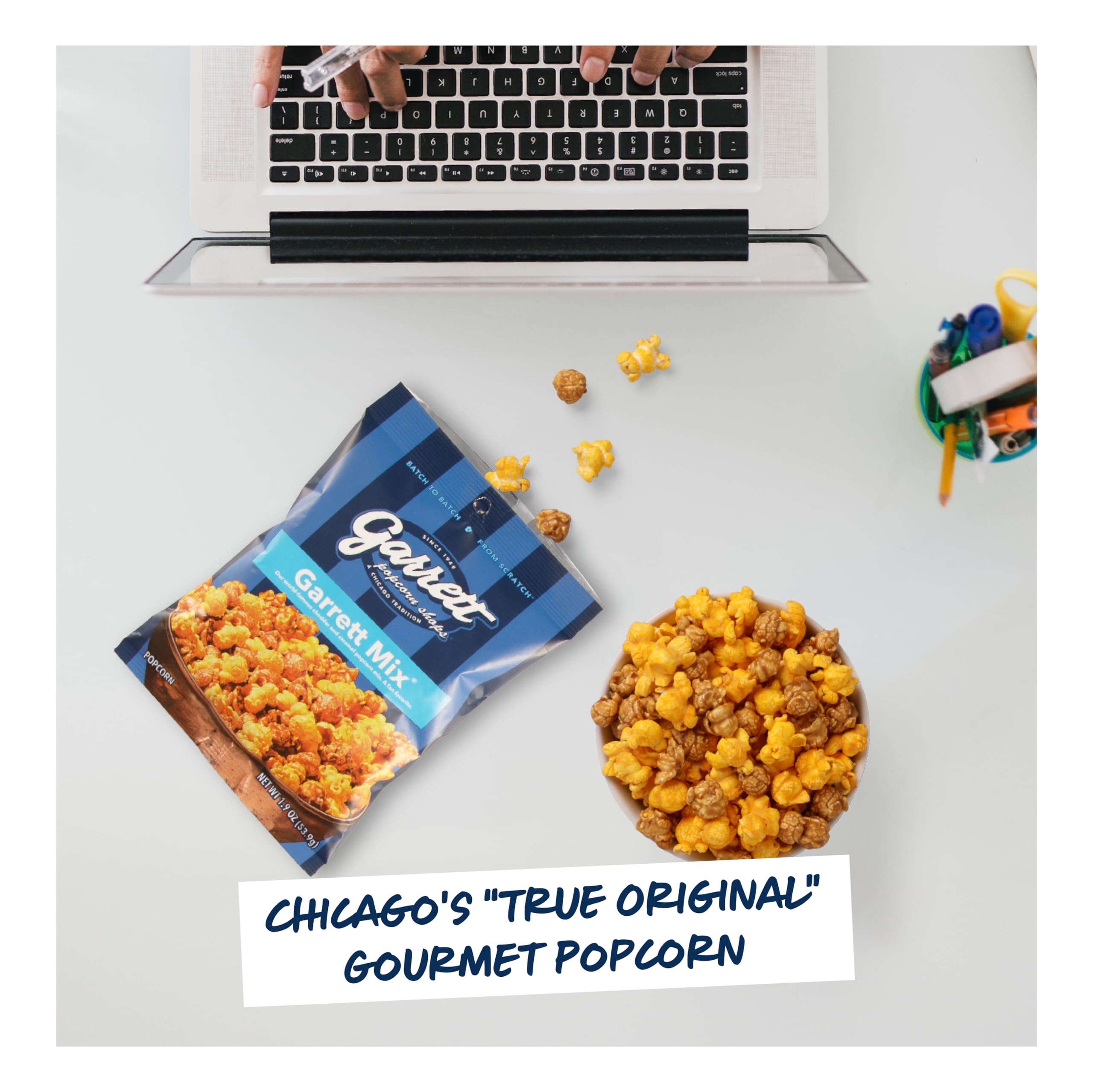 Garrett Popcorn Garrett Mix - 12 Pack of 1.9oz Cheese & Caramel Gourmet Popcorn Bags | Gluten Free Sweet & Salty Snack | Perfect for Movie Nights, Office Snacks & Party Favors