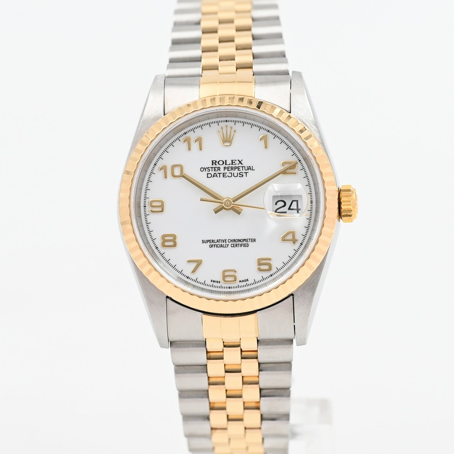 Authentic Rolex Datejust 36mm Stainless Steel Watch 2001 Model - Luxury Timepiece for Men, Perfect for Business, Formal Events & Collectors