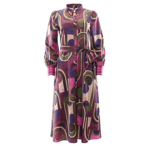 Cyra Pink Shirt Dress for Women - Stylish Casual & Office Wear - Perfect for Spring & Summer Outfits