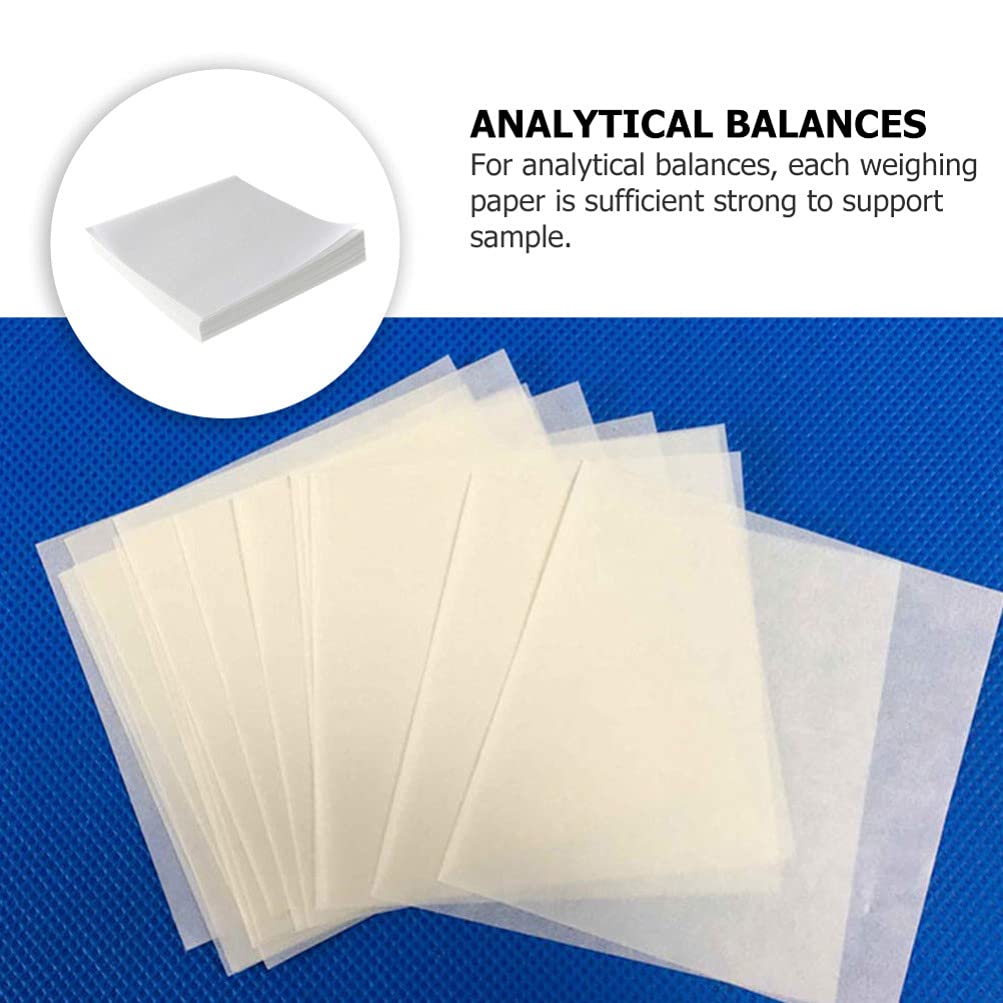 500 Sheets Non-Stick Weighing Paper - 8.5 x 11 Inches Balanced Scale Paper, Butter Paper for Baking, Lab Use - Perfect for Food Prep, Scientific Measurements & Kitchen Scales