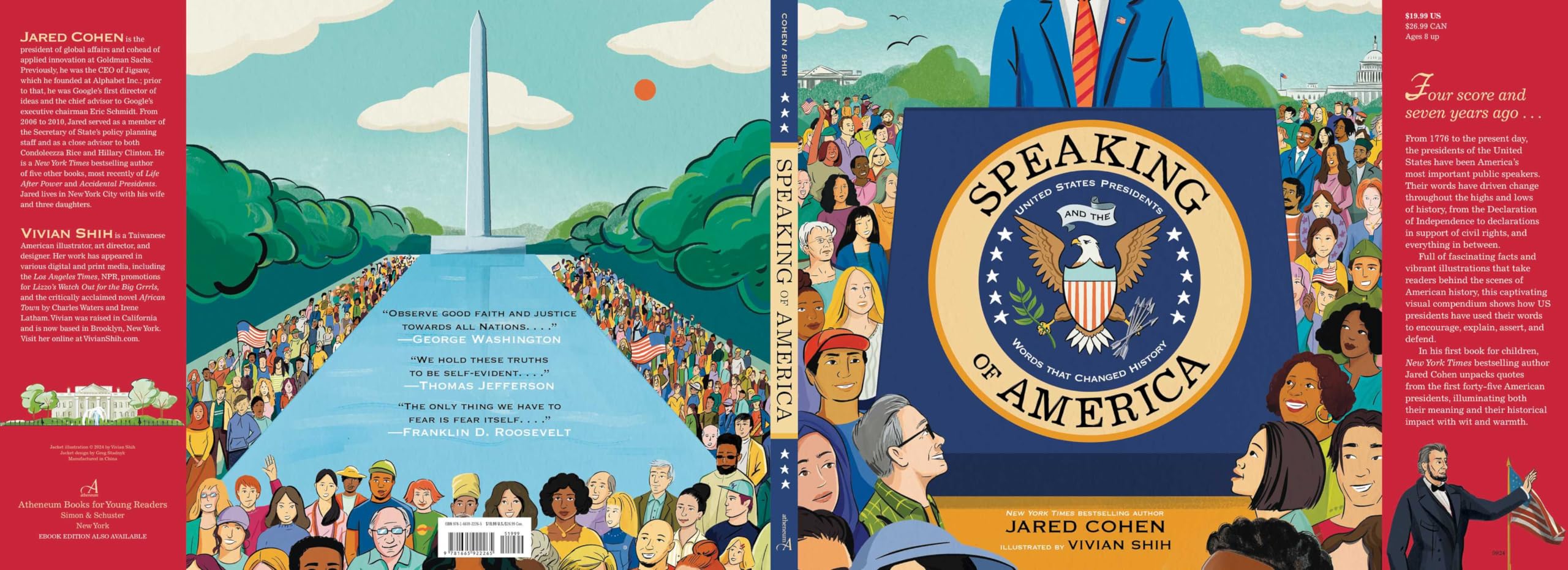 Speaking of America: U.S. Presidents and Their Historic Speeches That Shaped the Nation - Perfect for History Buffs, Students & Patriotic Home Decor