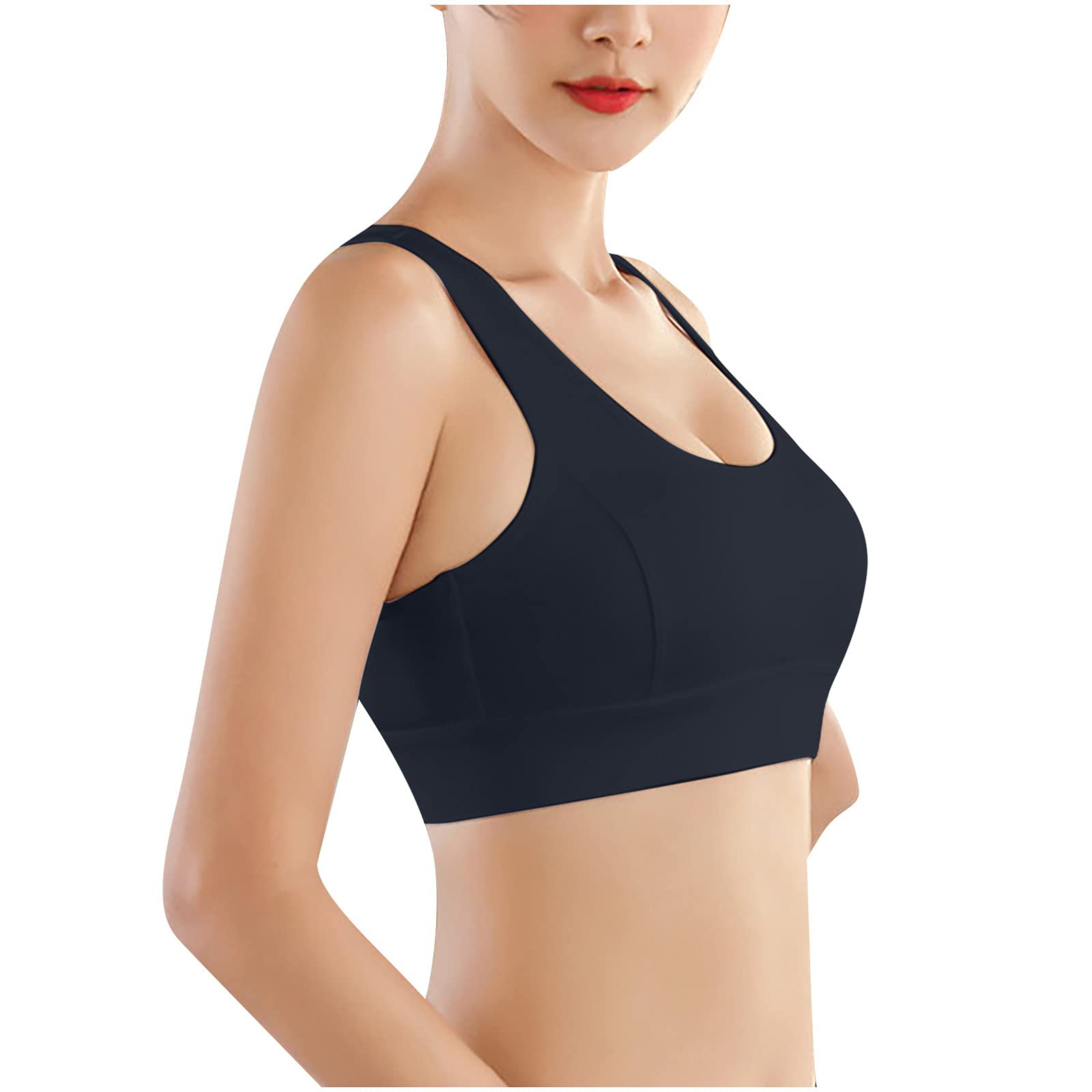 Rgogak Plus Size Sports Bras for Women - Wire-Free, Backless & Low Impact Support - Ideal for Yoga, Running, Maternity & Post-Surgery Comfort