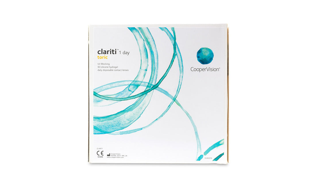 Clariti 1 Day Toric Contact Lenses (90 Pack) - Daily Disposable for Astigmatism | Comfortable Vision for Work, Sports & Daily Activities