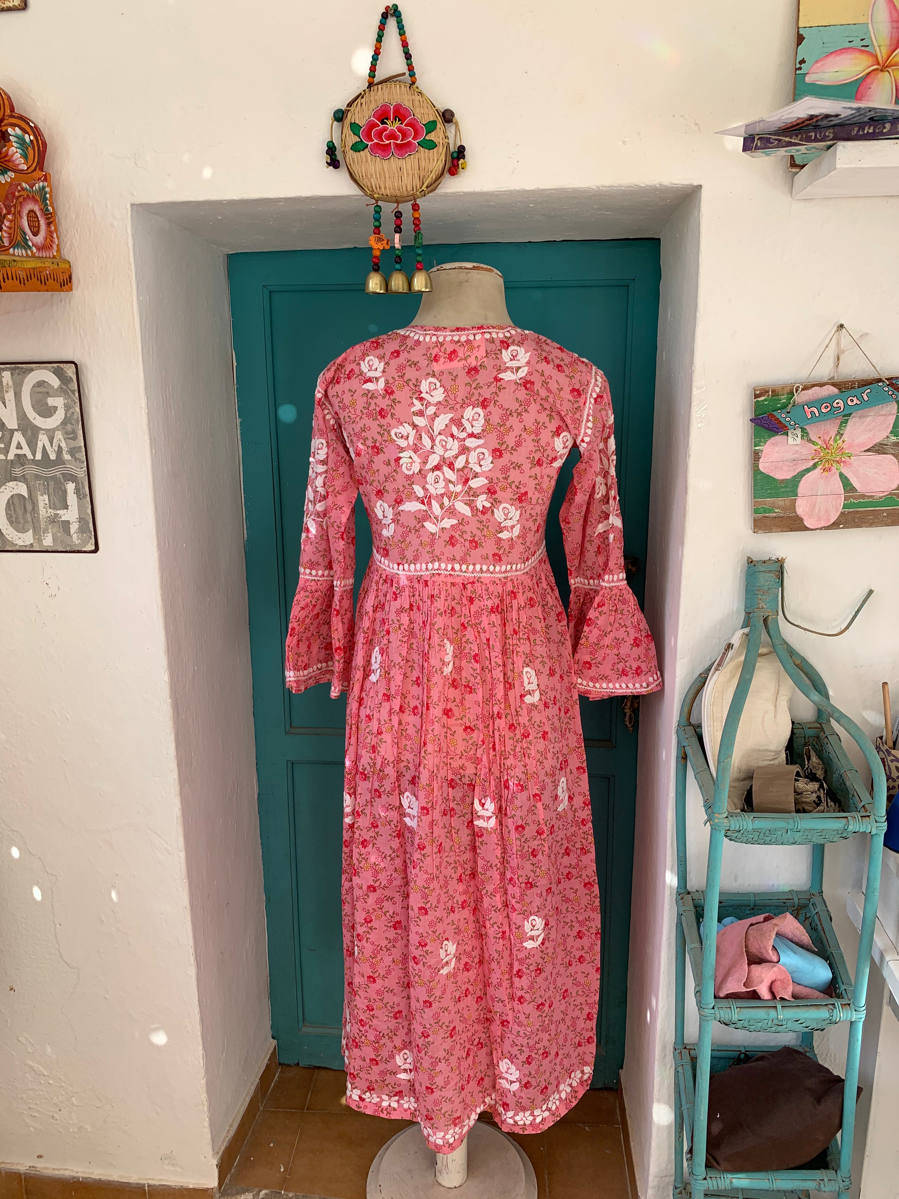 Tanit Ibiza Floral Dream Dress - Boho Chic Summer Maxi Dress for Beach, Vacation & Festivals