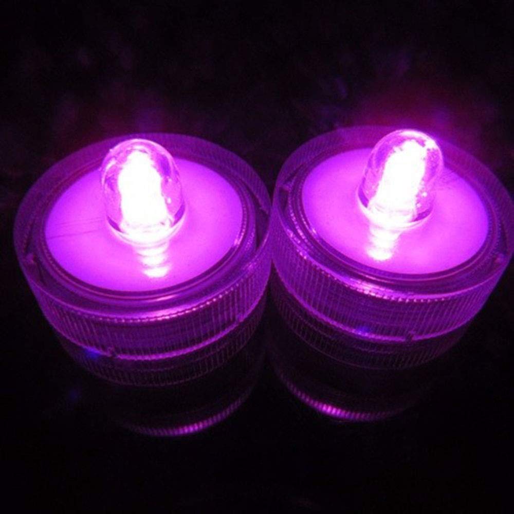 KASILU Waterproof Flameless LED Tealight Candles - 10 Pack Battery Operated Wedding Lights with Free Color Combination (Pink) for Home Decor, Romantic Dinner, Party Centerpieces & Holiday Decorations