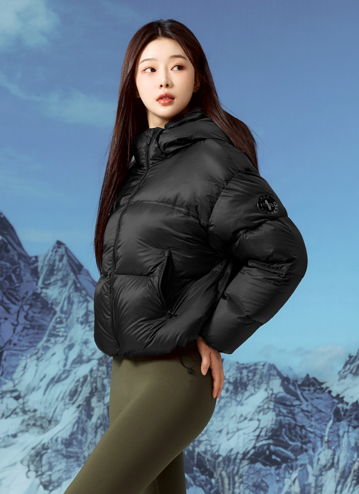 Detachable Hood Goose Down Jacket for Men & Women - Warm Winter Coat with Removable Hood - Perfect for Skiing, Hiking & Outdoor Activities