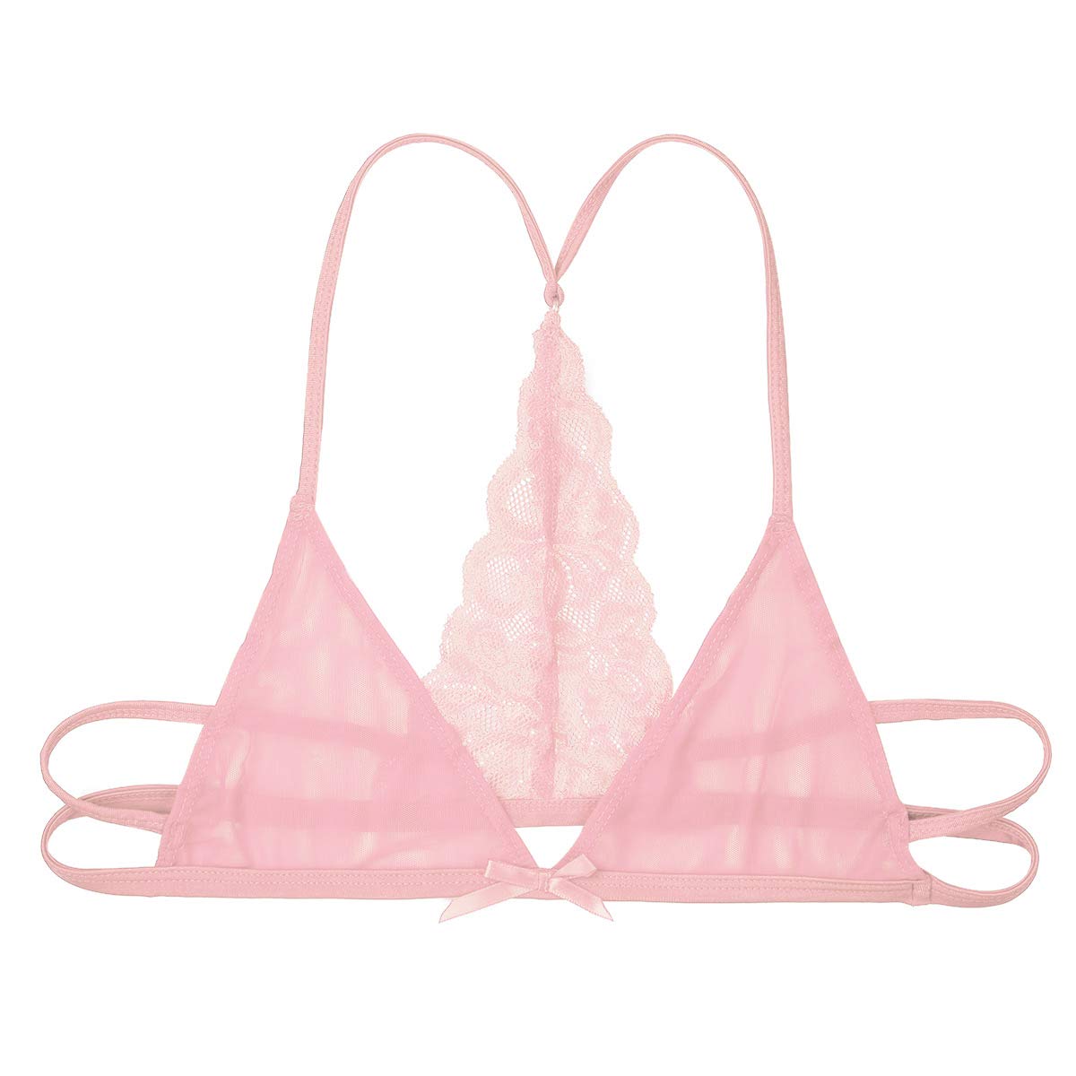 Men's Lace Bralette - Y-Back Crossdressing Training Bra for Adults | Comfortable & Feminine Underwear for Cosplay, Gender Expression & Intimate Wear