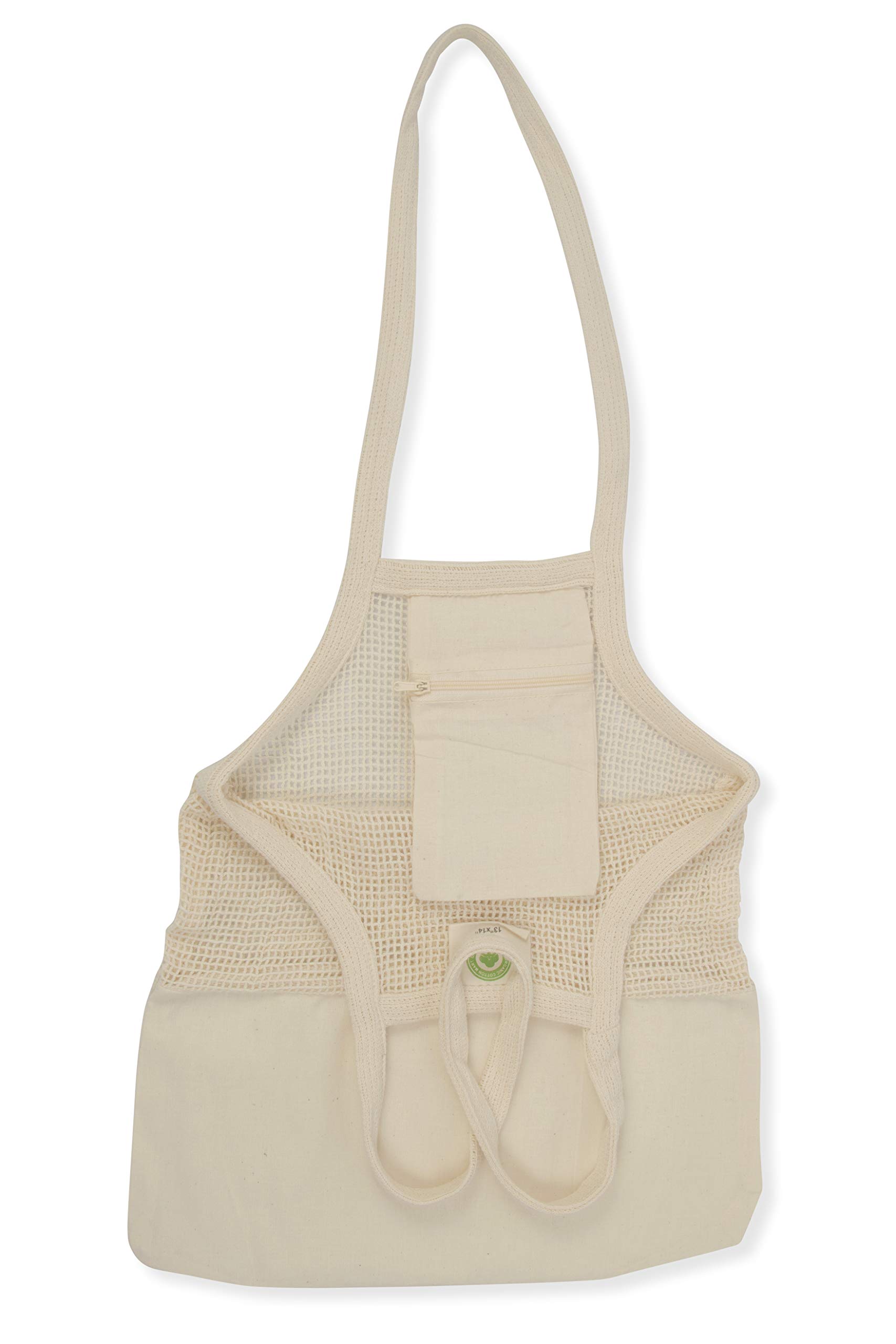 Organic Cotton Mesh Mushroom Foraging Bags - Breathable, Washable & Reusable Eco-Friendly Harvesting Bags for Mushrooms, Berries, Fruits & Vegetables - Lightweight Mushroom Picking Basket with Drawstring (2 Pack) - Perfect for Forest Hiking, Gardening & Farmers Market Trips