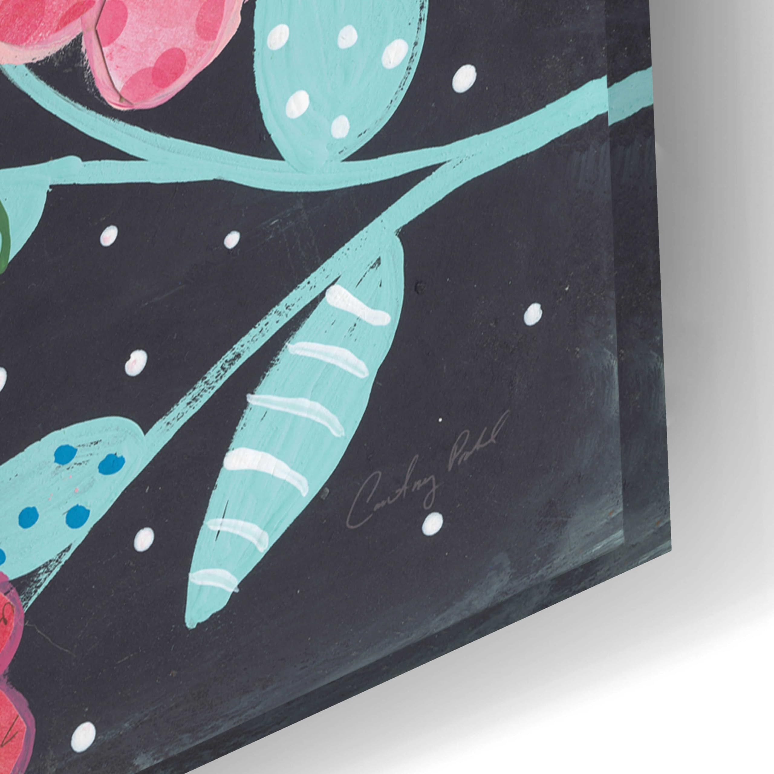 Epic Art 'Wall Flowers' by Courtney Prahl - 24x16 Inch Acrylic Glass Wall Decor - Modern Floral Painting for Living Room, Bedroom & Office Decor